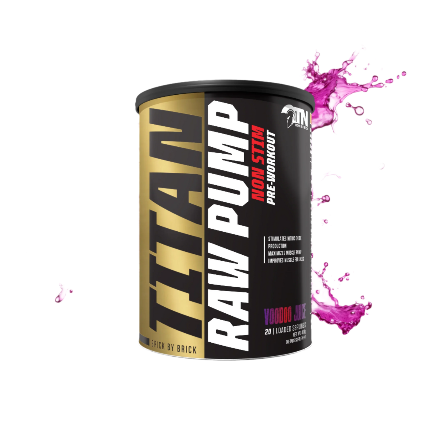 Titan Nutrition - RAW PUMP Stim Free Pre-Workout