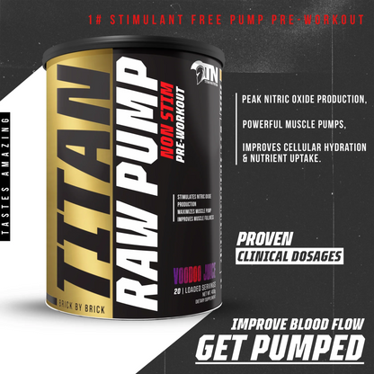 Titan Nutrition - RAW PUMP Stim Free Pre-Workout