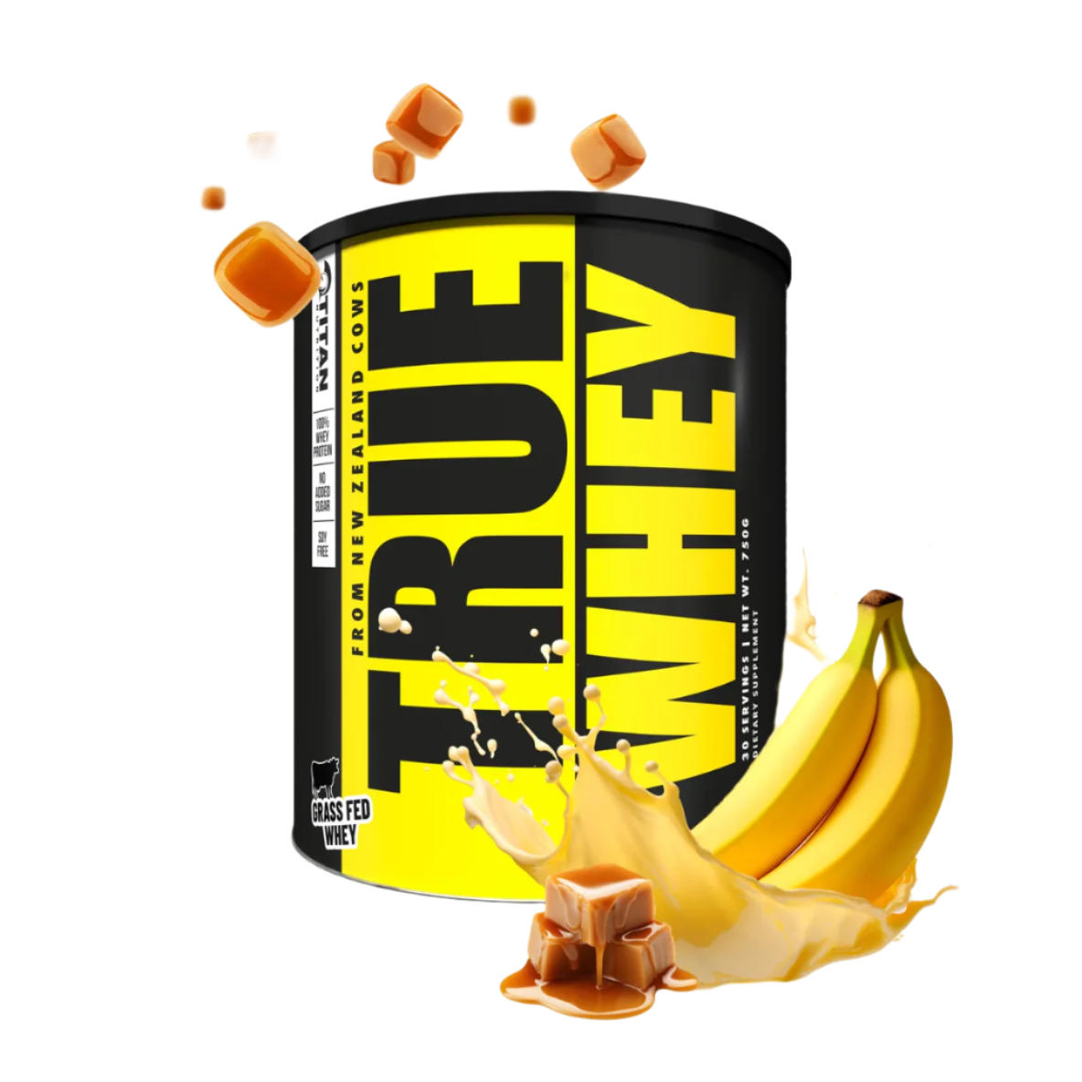 Titan Nutrition - TRUE WHEY 100% Grass-Fed New Zealand Whey Protein, 30 Servings