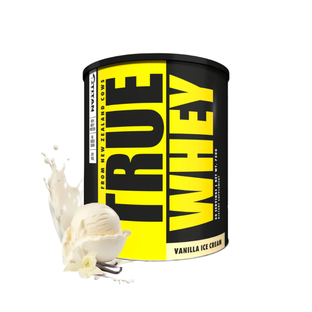 Titan Nutrition - TRUE WHEY 100% Grass-Fed New Zealand Whey Protein, 30 Servings